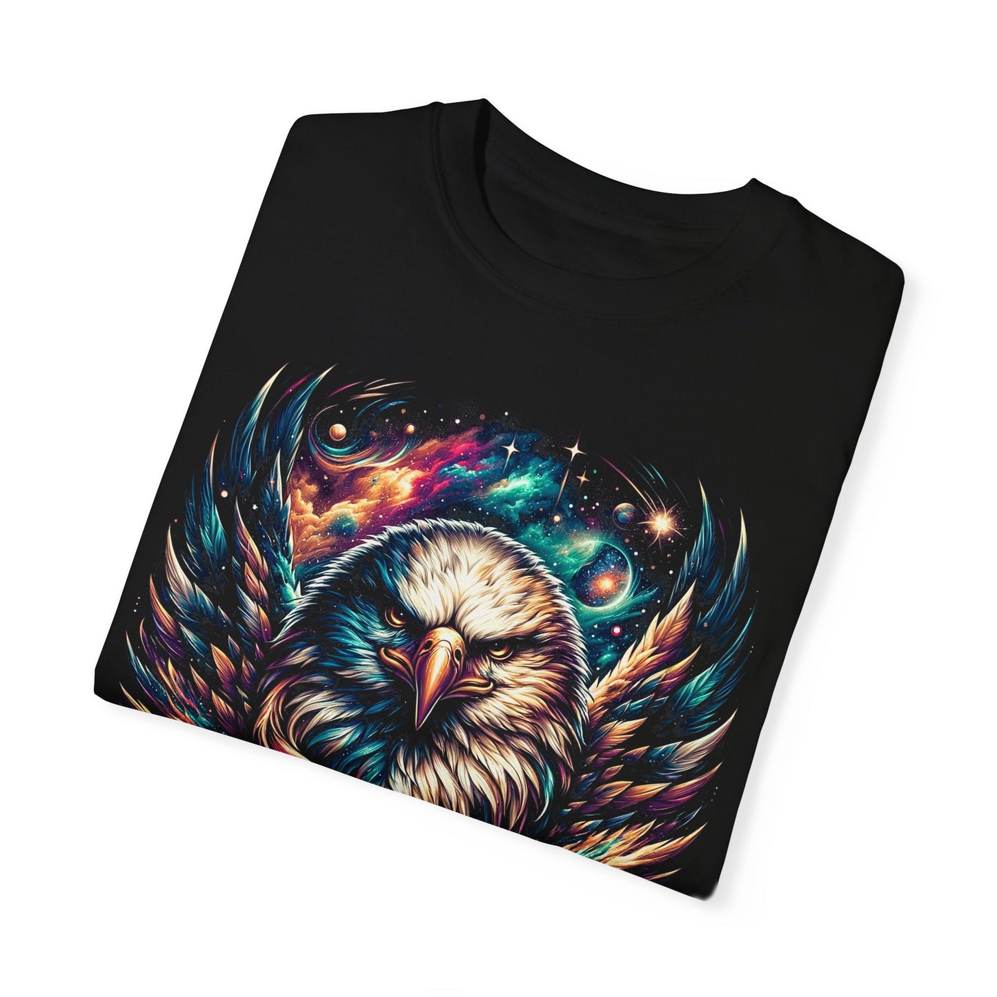 Galactic Eagle Vision T-Shirt - Unisex Soft Cotton Tee with Durable Stitching