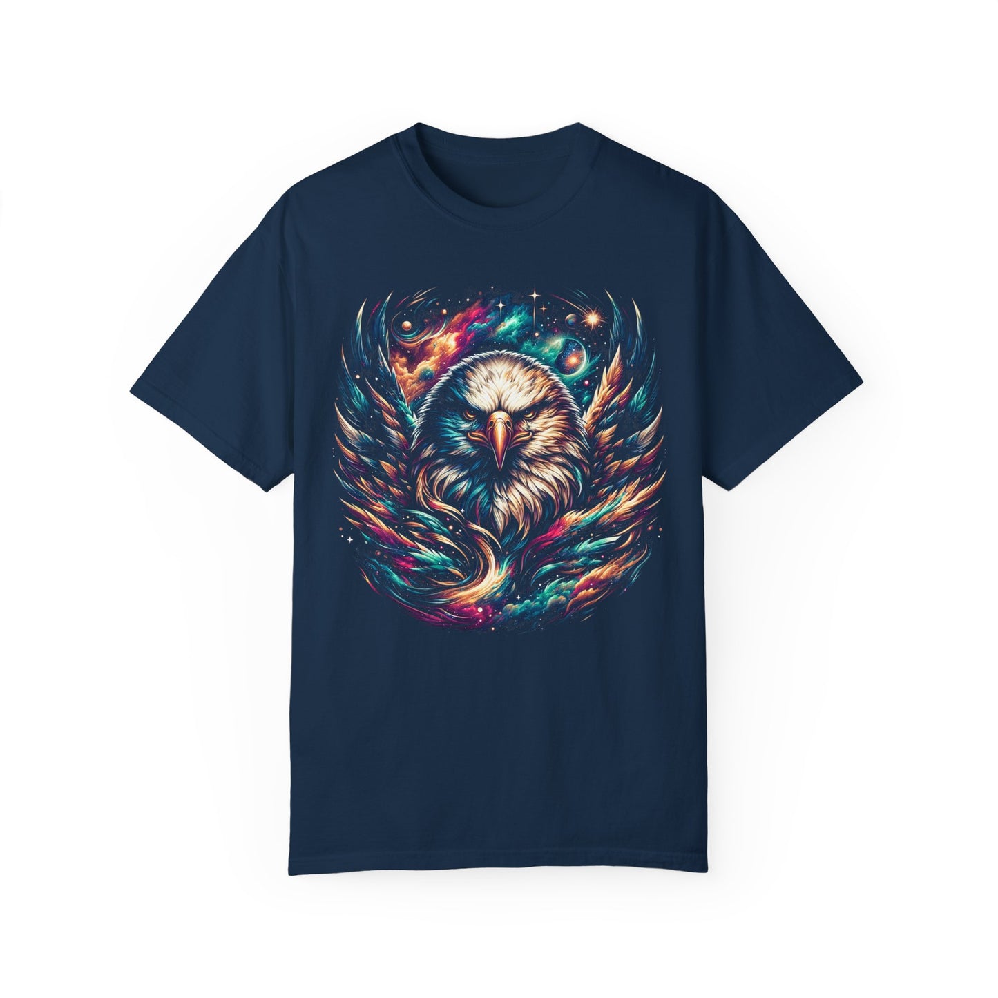 Galactic Eagle Vision T-Shirt - Unisex Soft Cotton Tee with Durable Stitching