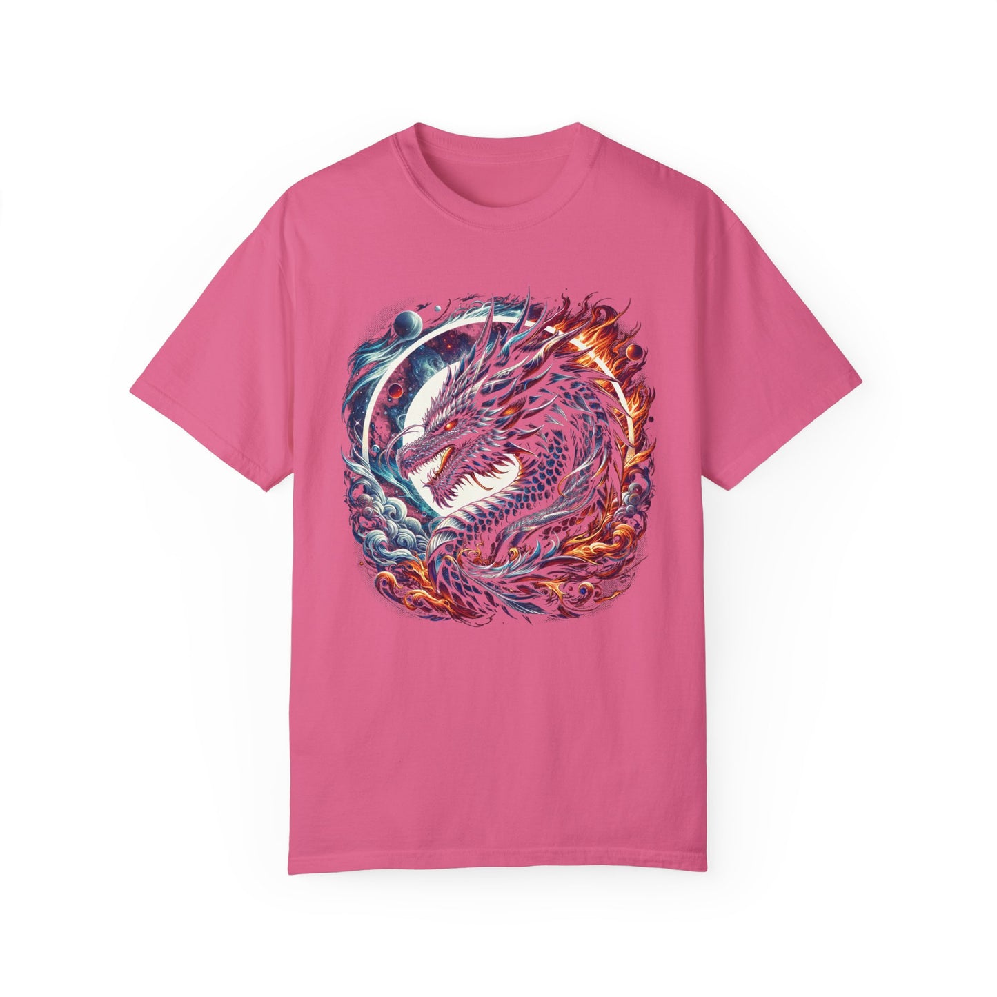 Interstellar Dragon T-Shirt - Durable Unisex Ring-Spun Cotton Tee
