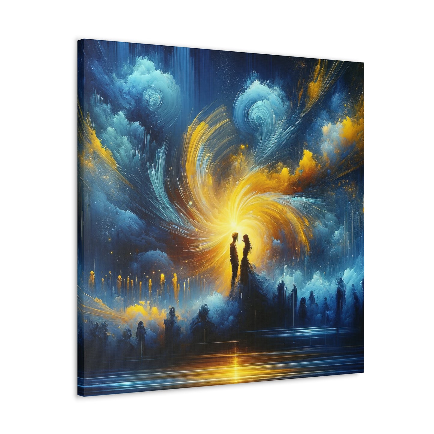 Blue And Yellow - Inspired Canvas Art by The Used