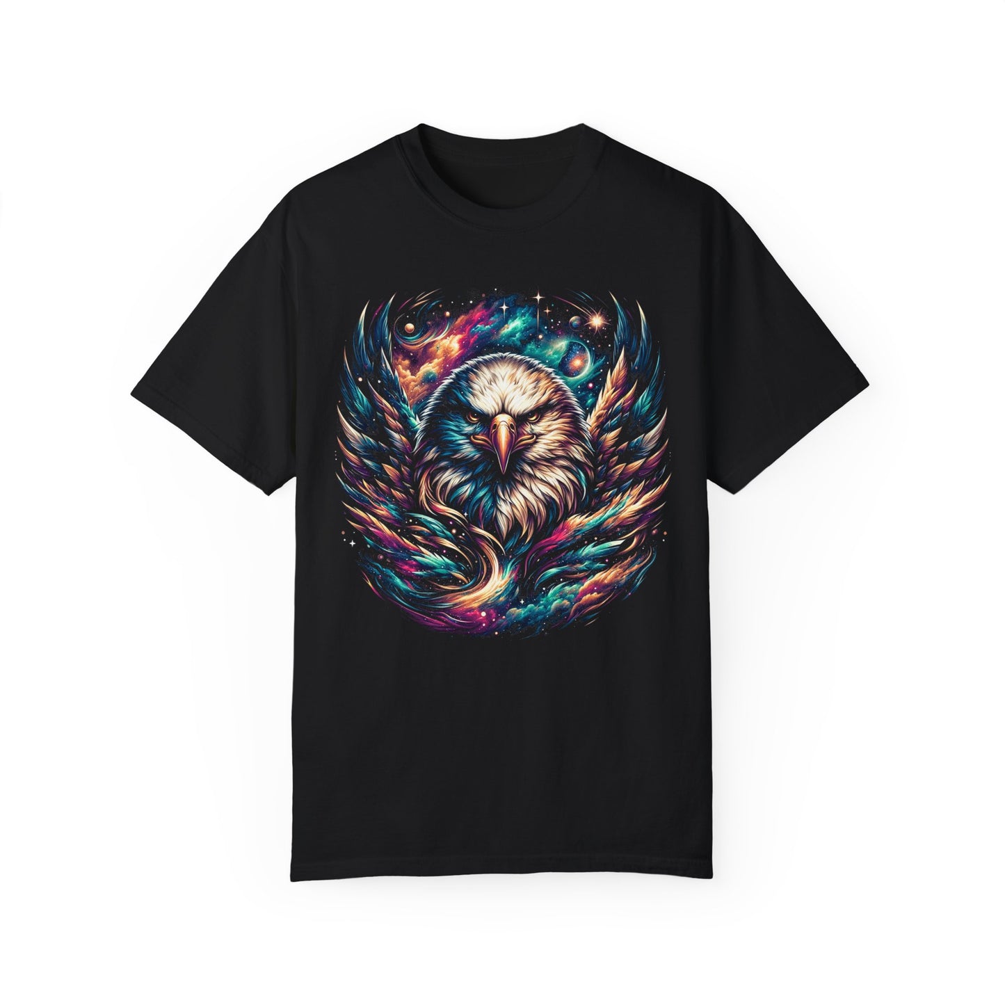 Galactic Eagle Vision T-Shirt - Unisex Soft Cotton Tee with Durable Stitching