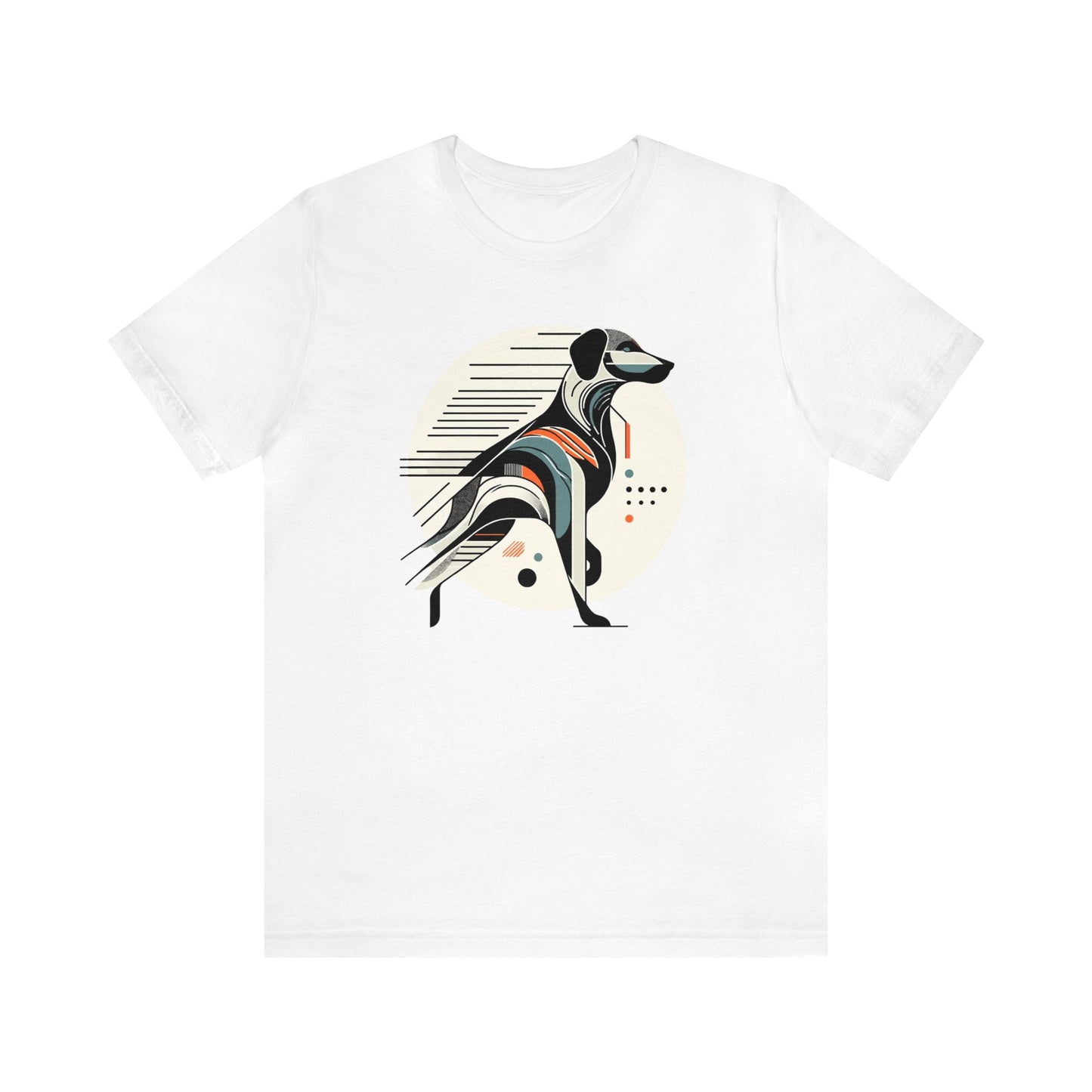 Geometric Dog Grace T-Shirt - Stylish Unisex Cotton Tee