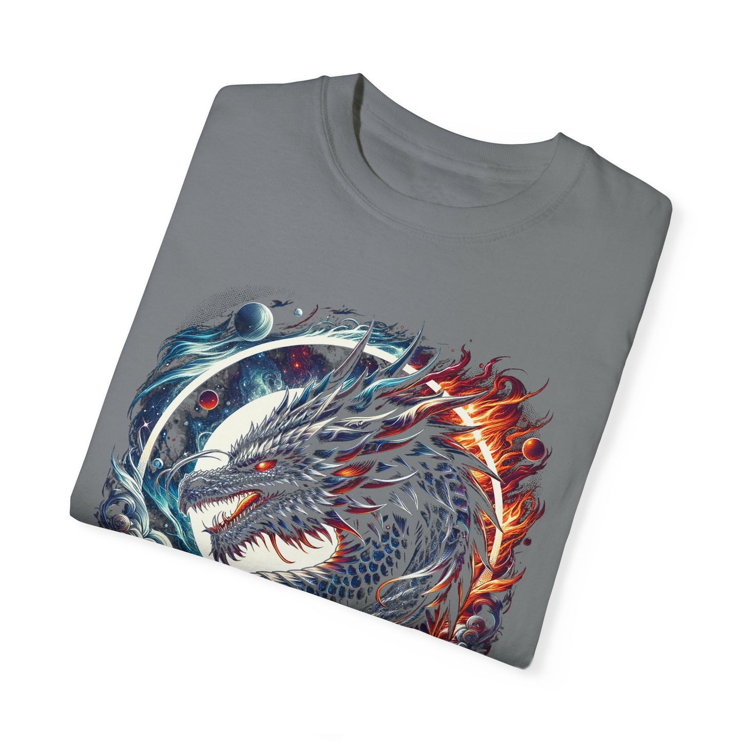Interstellar Dragon T-Shirt - Durable Unisex Ring-Spun Cotton Tee