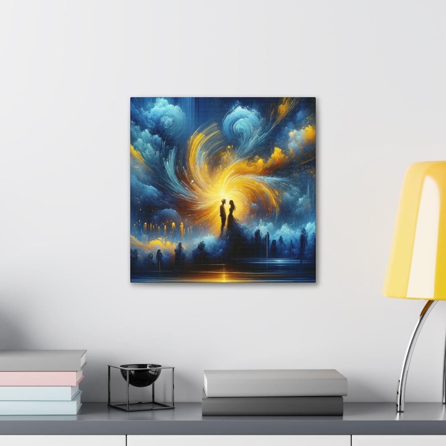 Blue And Yellow - Inspired Canvas Art by The Used