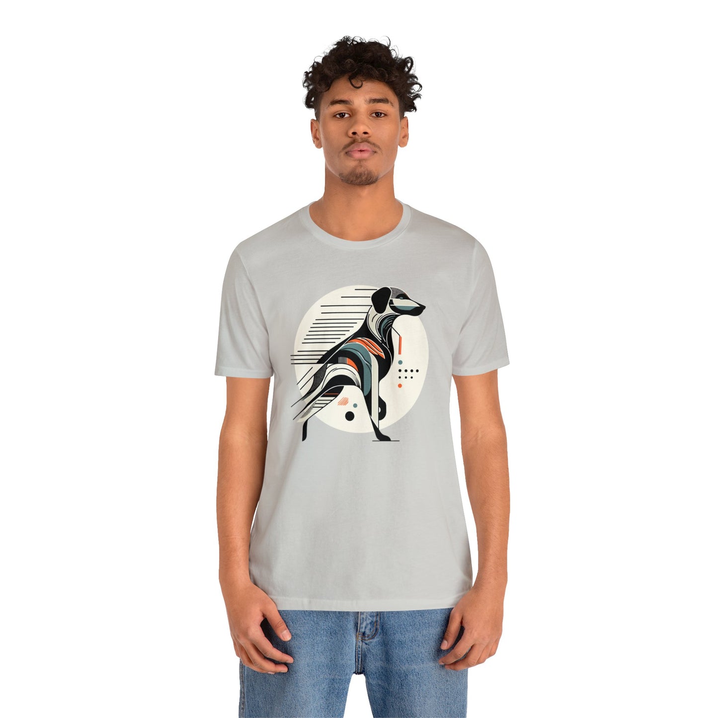 Geometric Dog Grace T-Shirt - Stylish Unisex Cotton Tee