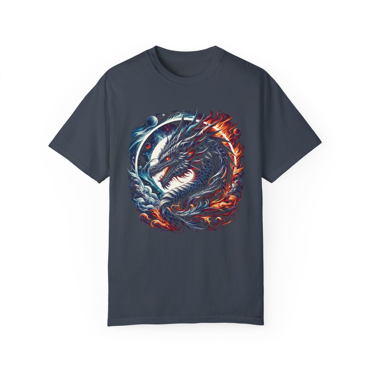 Interstellar Dragon T-Shirt - Durable Unisex Ring-Spun Cotton Tee