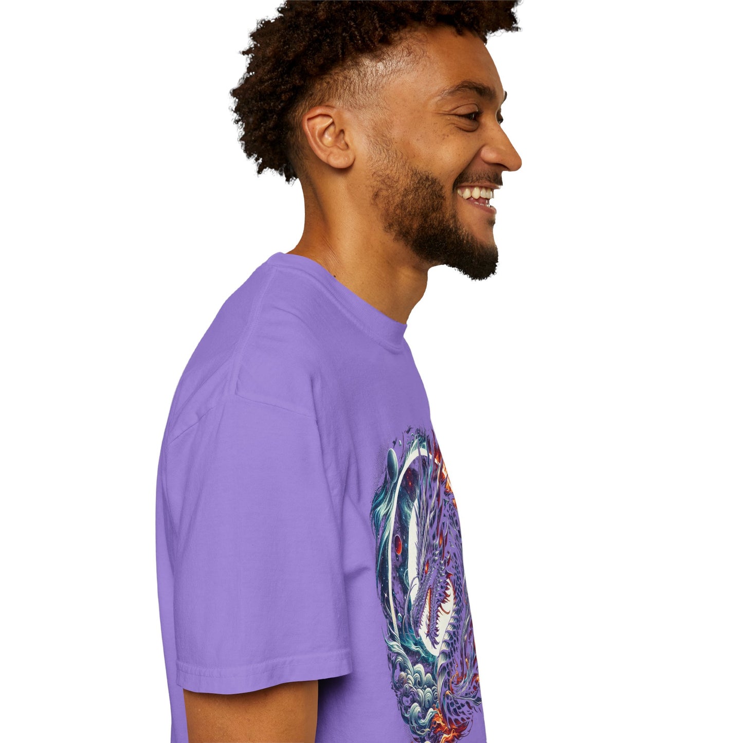 Interstellar Dragon T-Shirt - Durable Unisex Ring-Spun Cotton Tee