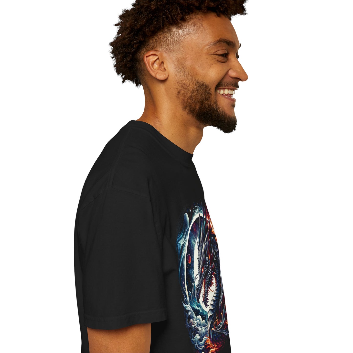 Interstellar Dragon T-Shirt - Durable Unisex Ring-Spun Cotton Tee