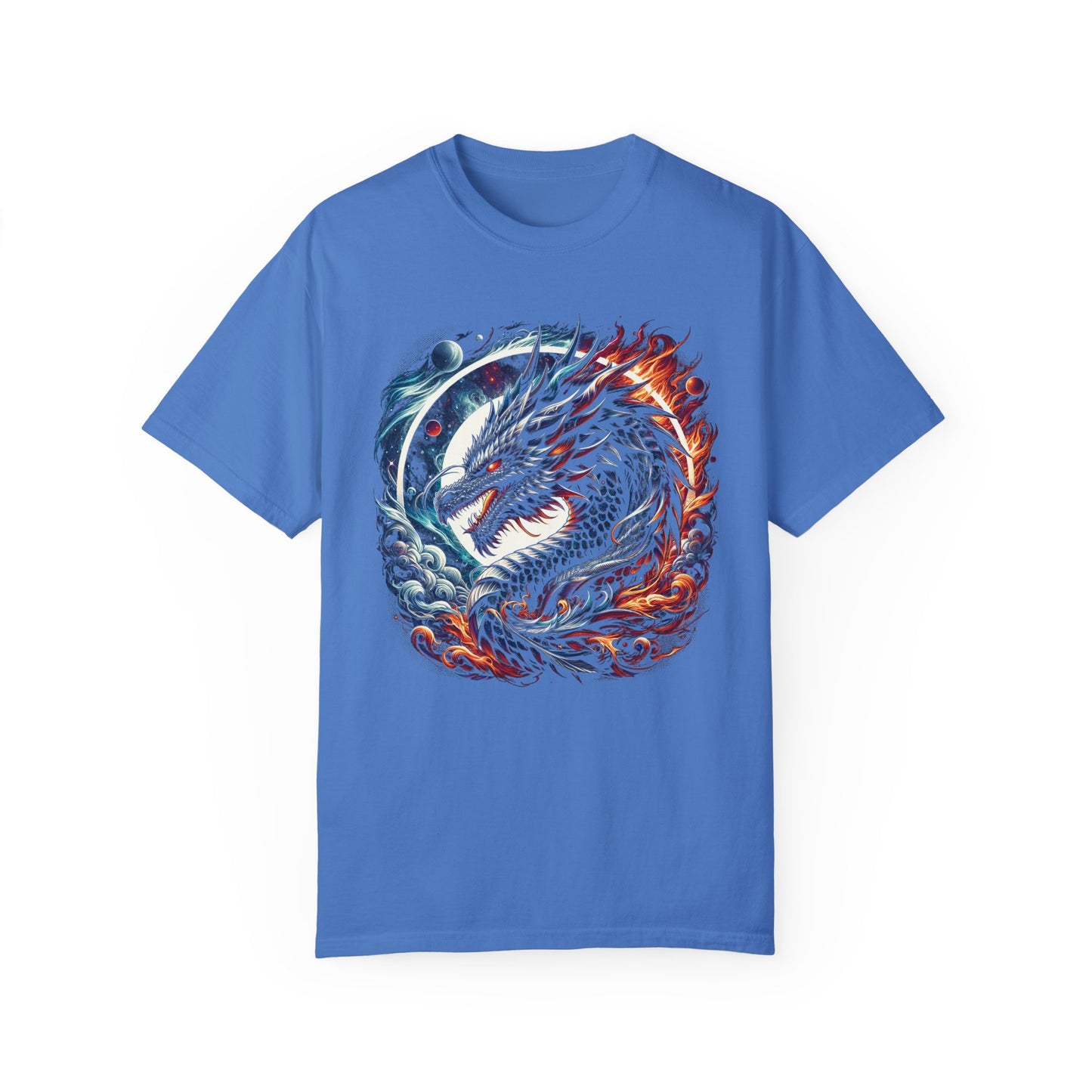 Interstellar Dragon T-Shirt - Durable Unisex Ring-Spun Cotton Tee