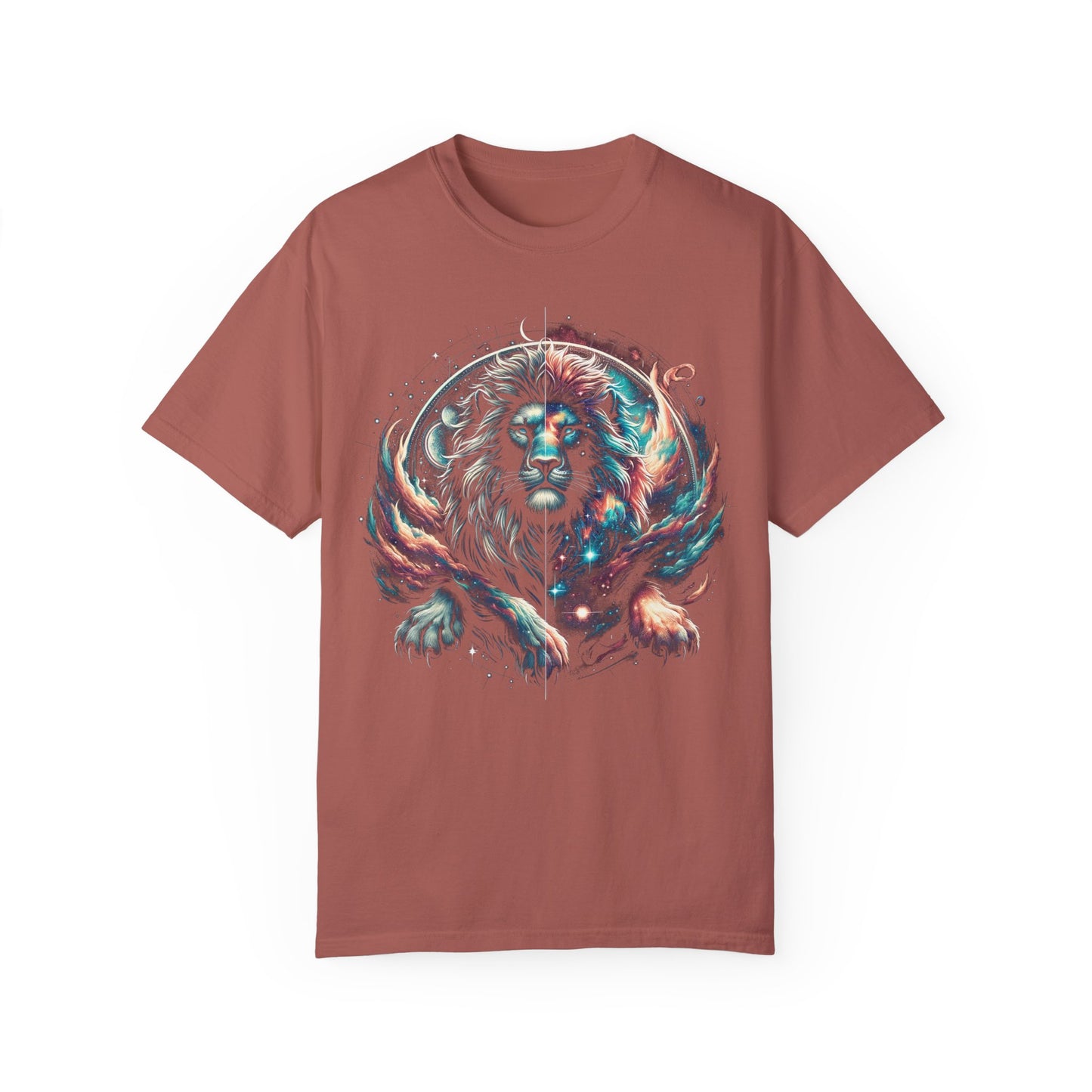 Galactic Balanced Lion T-Shirt - Unisex Soft Cotton Tee