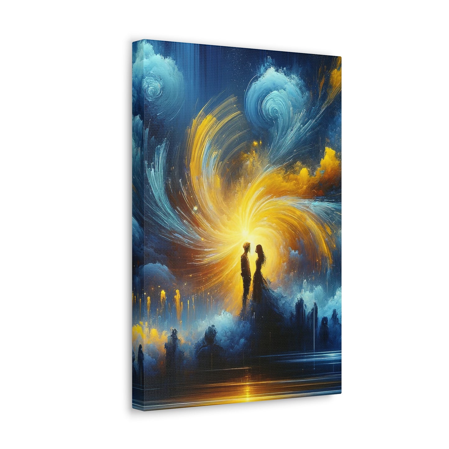 Blue And Yellow - Inspired Canvas Art by The Used