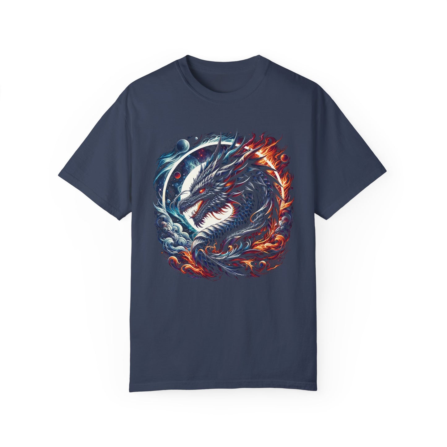 Interstellar Dragon T-Shirt - Durable Unisex Ring-Spun Cotton Tee