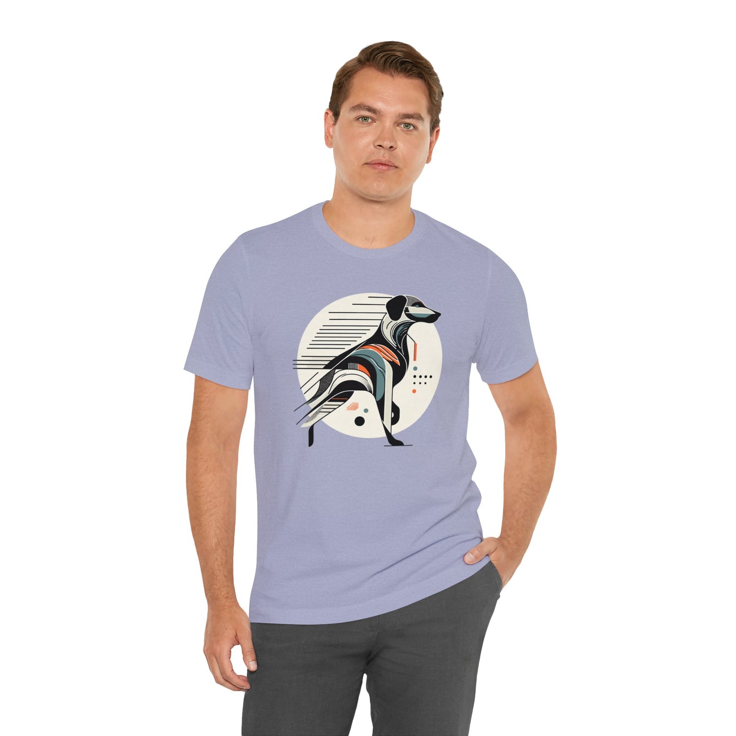 Geometric Dog Grace T-Shirt - Stylish Unisex Cotton Tee