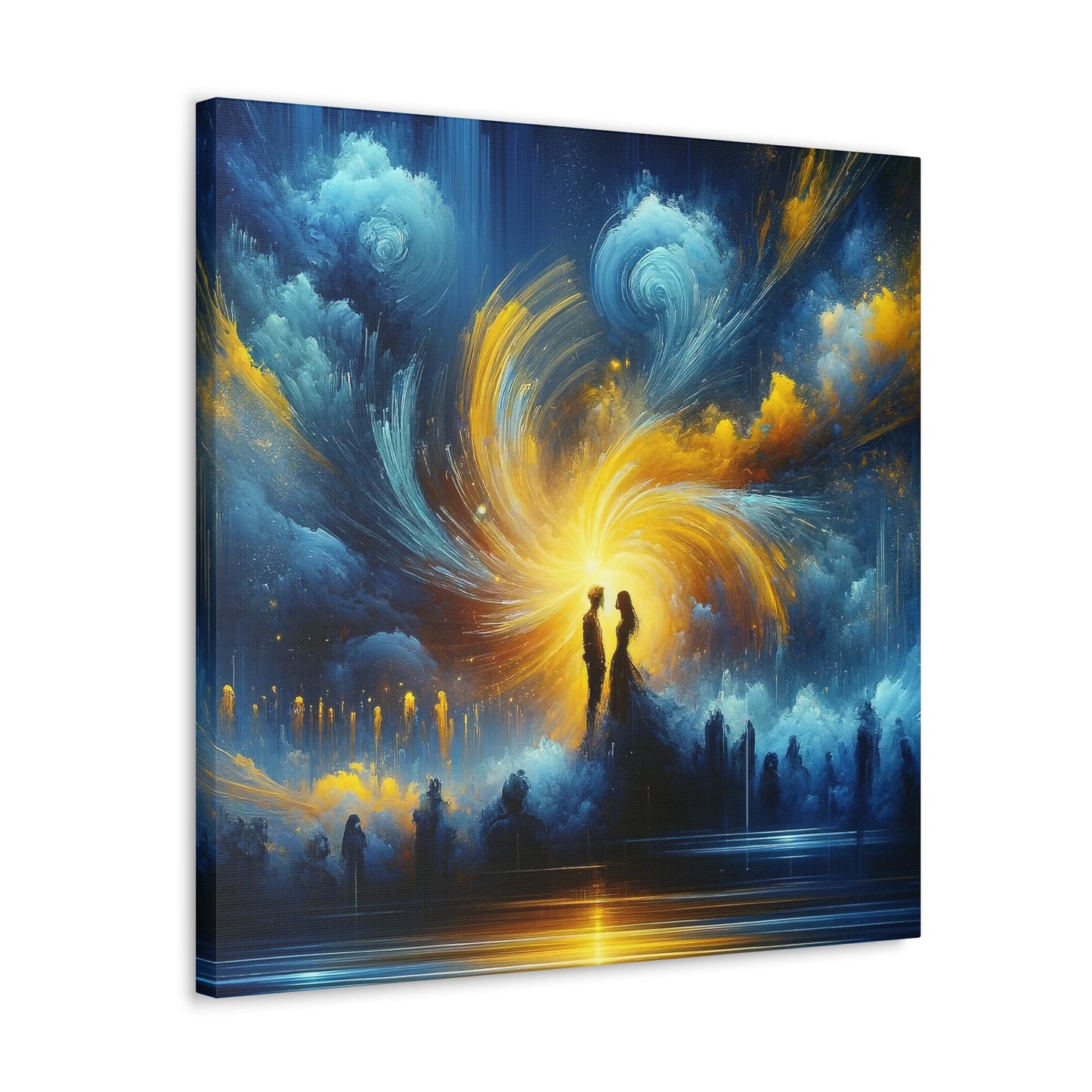 Blue And Yellow - Inspired Canvas Art by The Used