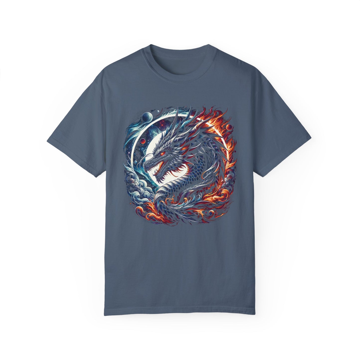 Interstellar Dragon T-Shirt - Durable Unisex Ring-Spun Cotton Tee