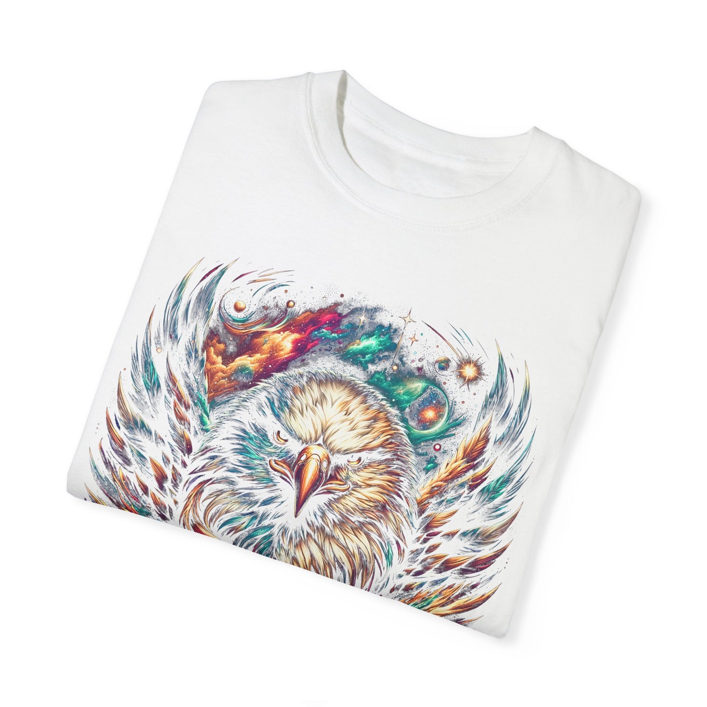 Galactic Eagle Vision T-Shirt - Unisex Soft Cotton Tee with Durable Stitching