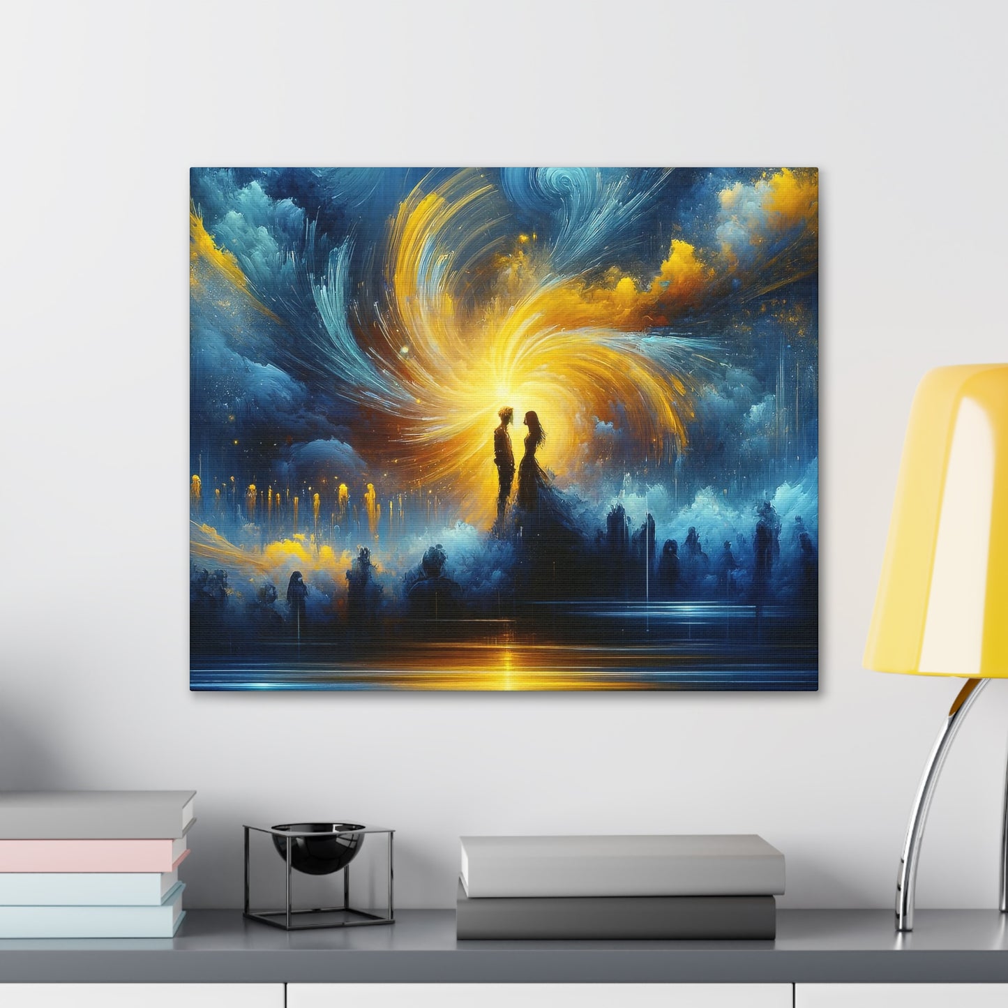 Blue And Yellow - Inspired Canvas Art by The Used