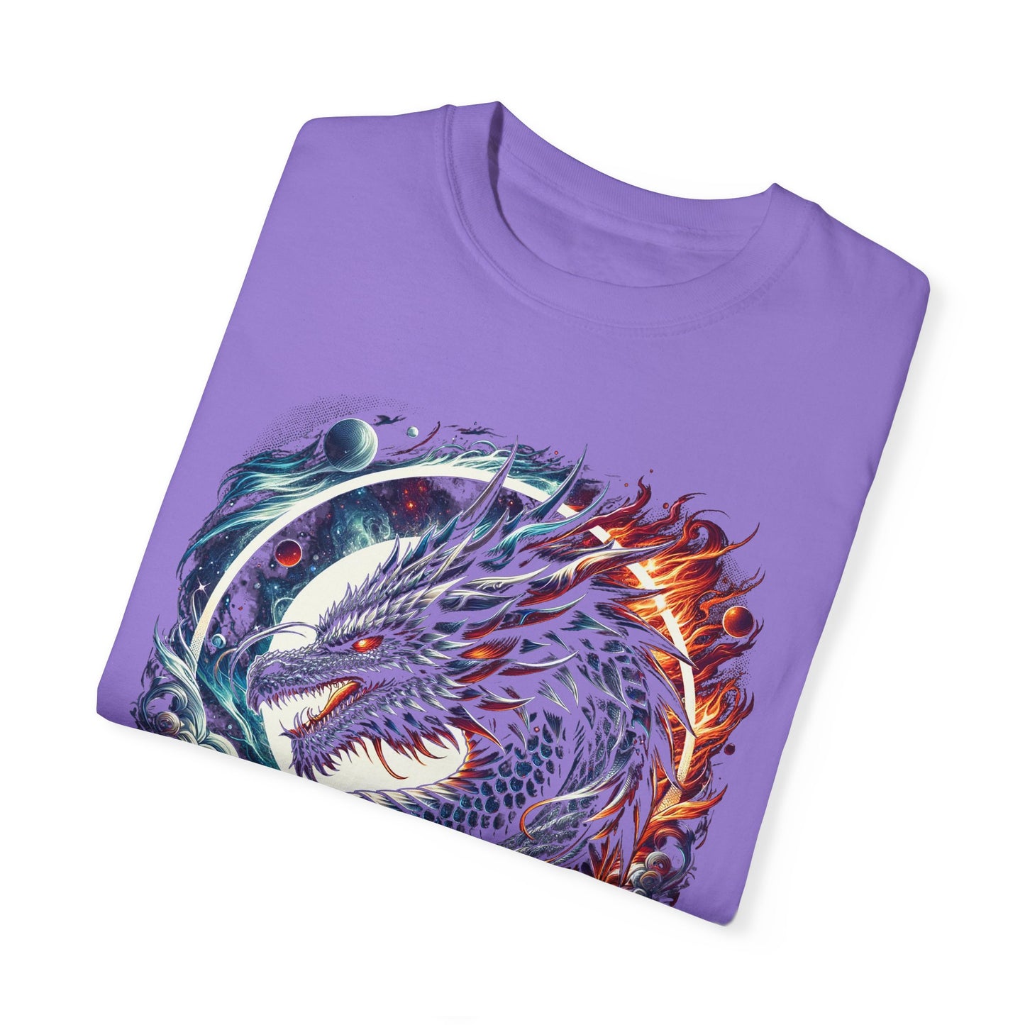 Interstellar Dragon T-Shirt - Durable Unisex Ring-Spun Cotton Tee