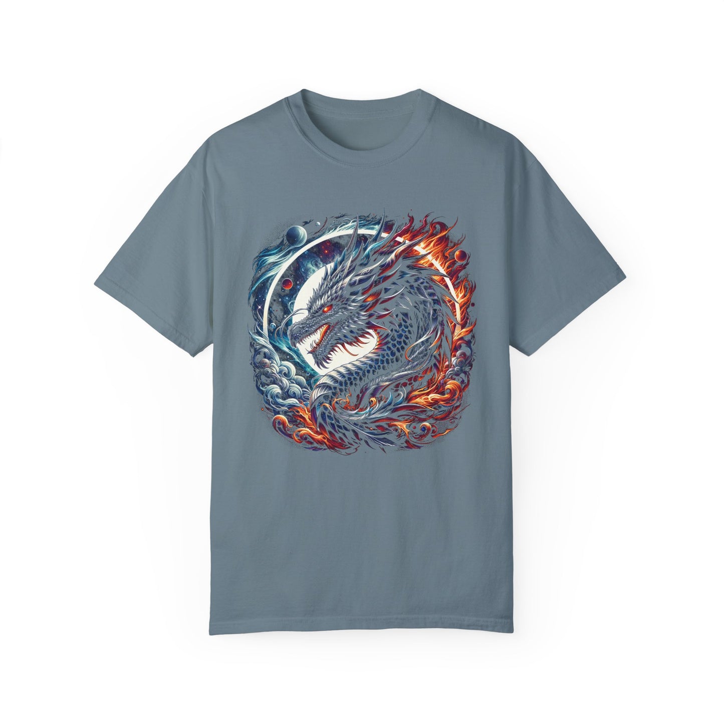Interstellar Dragon T-Shirt - Durable Unisex Ring-Spun Cotton Tee