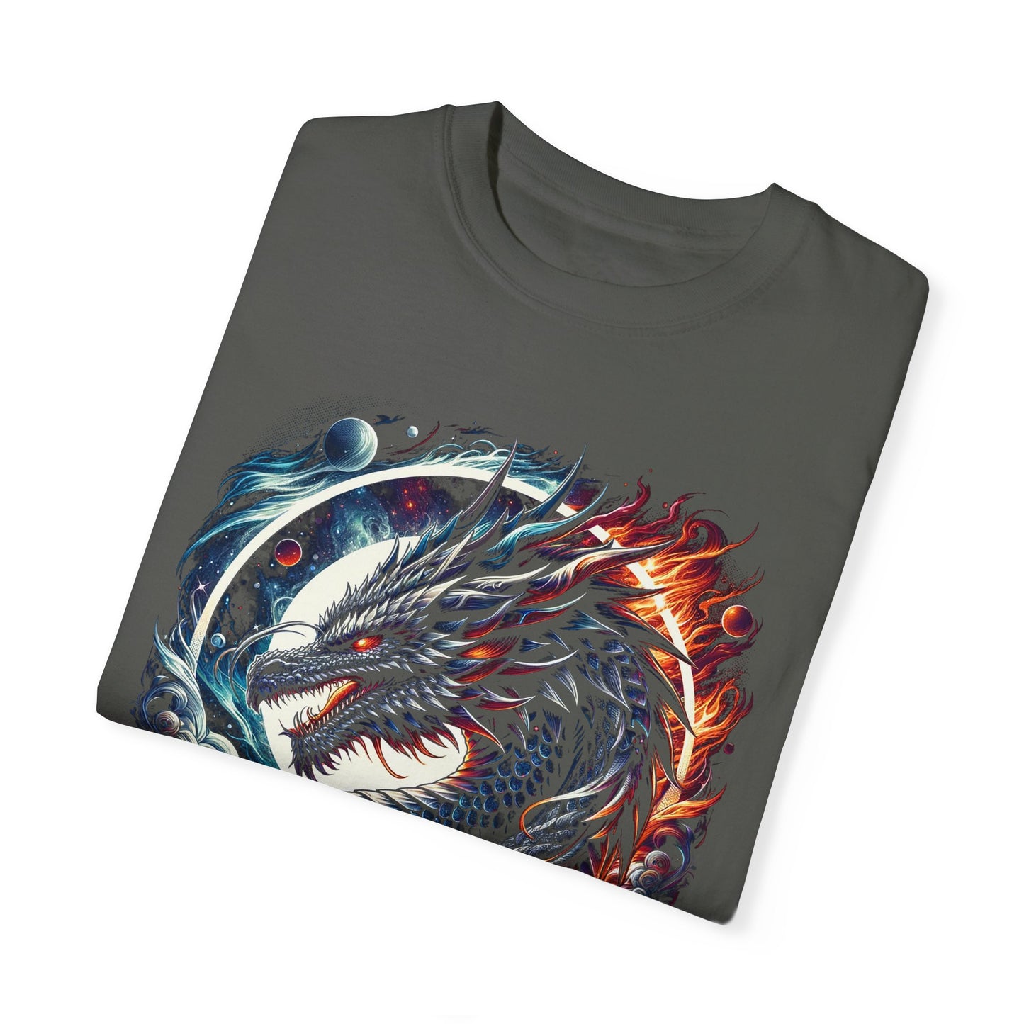 Interstellar Dragon T-Shirt - Durable Unisex Ring-Spun Cotton Tee