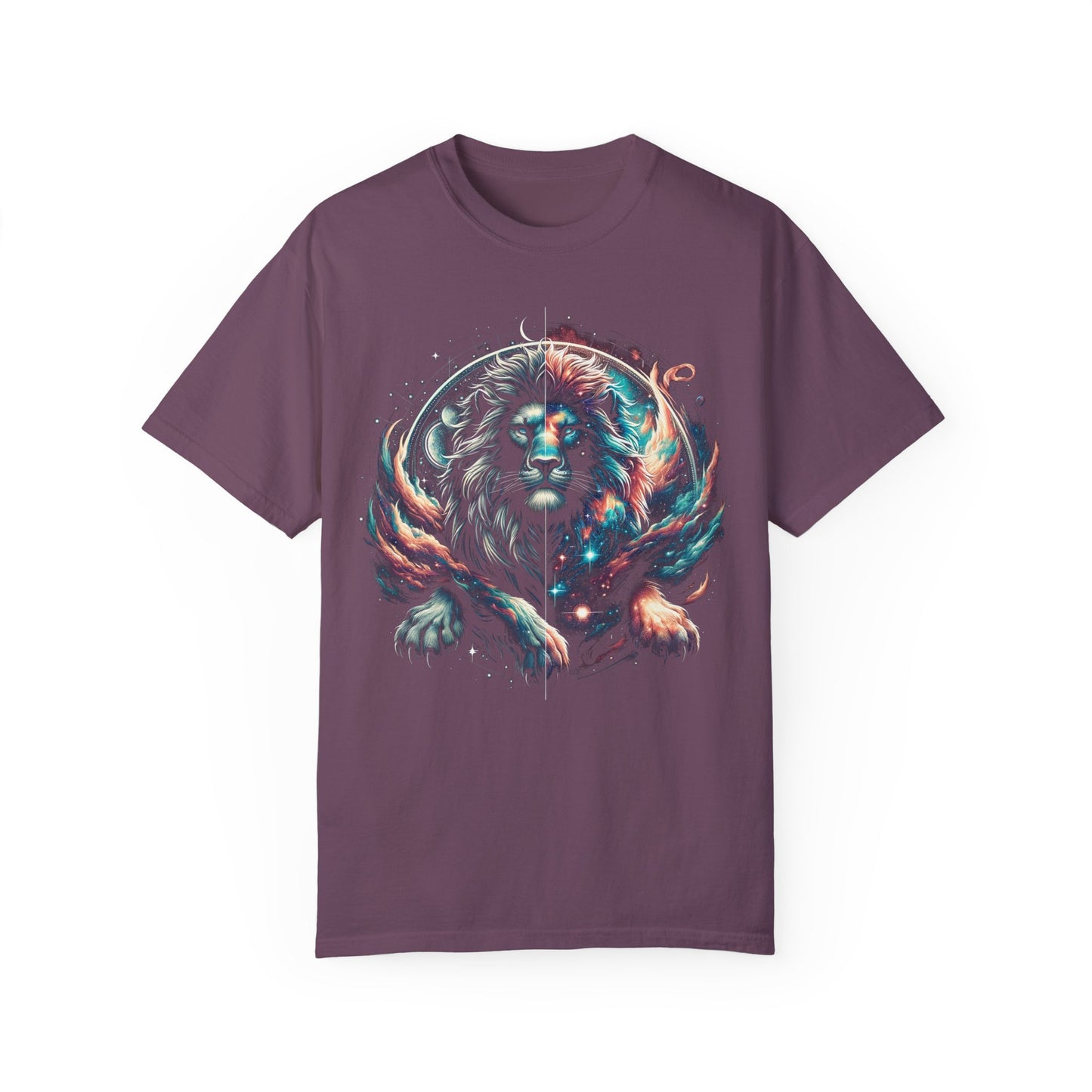 Galactic Balanced Lion T-Shirt - Unisex Soft Cotton Tee