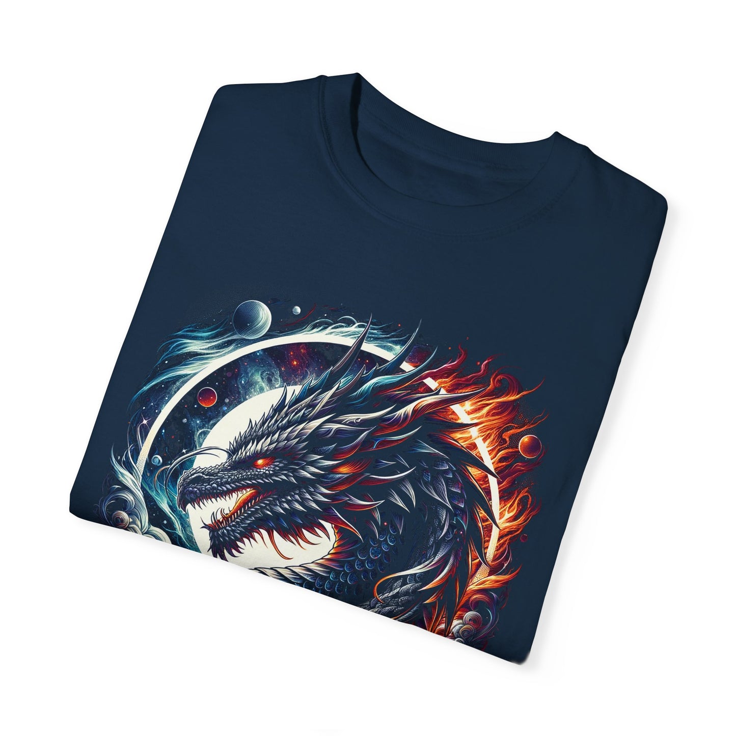 Interstellar Dragon T-Shirt - Durable Unisex Ring-Spun Cotton Tee