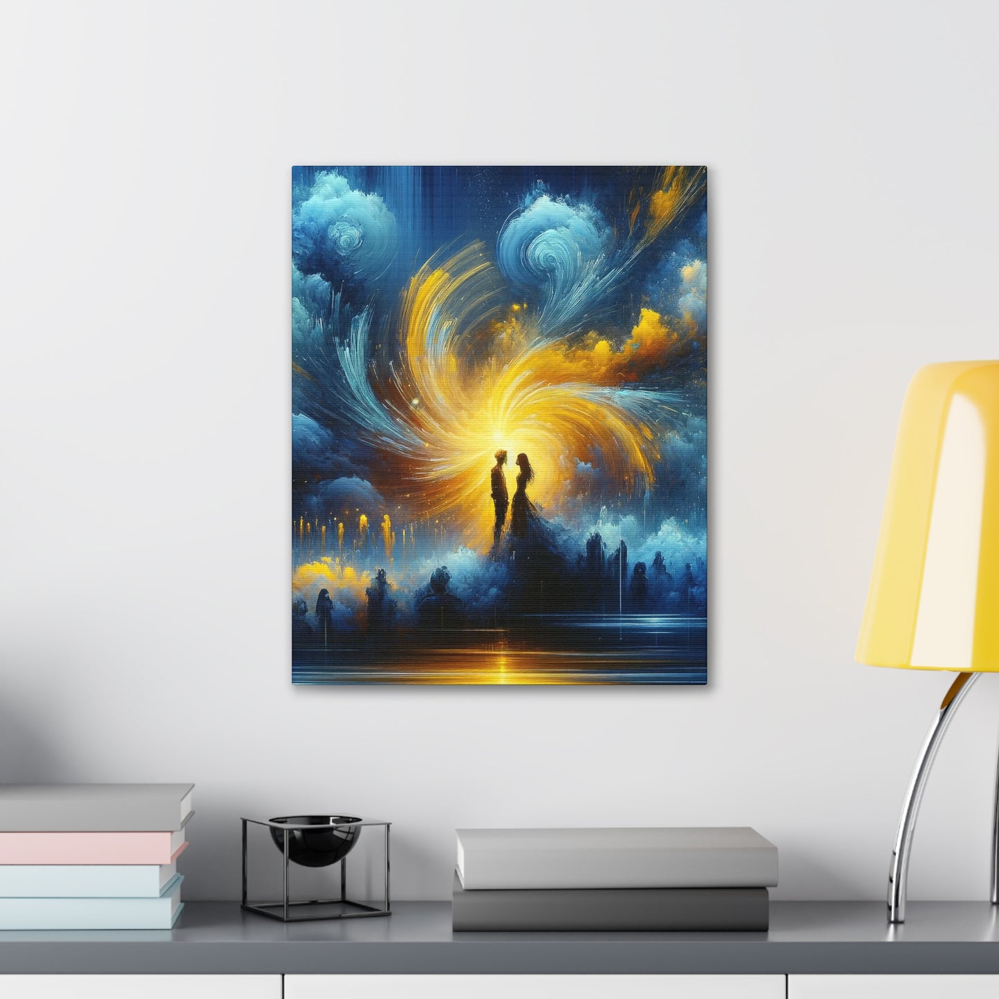 Blue And Yellow - Inspired Canvas Art by The Used