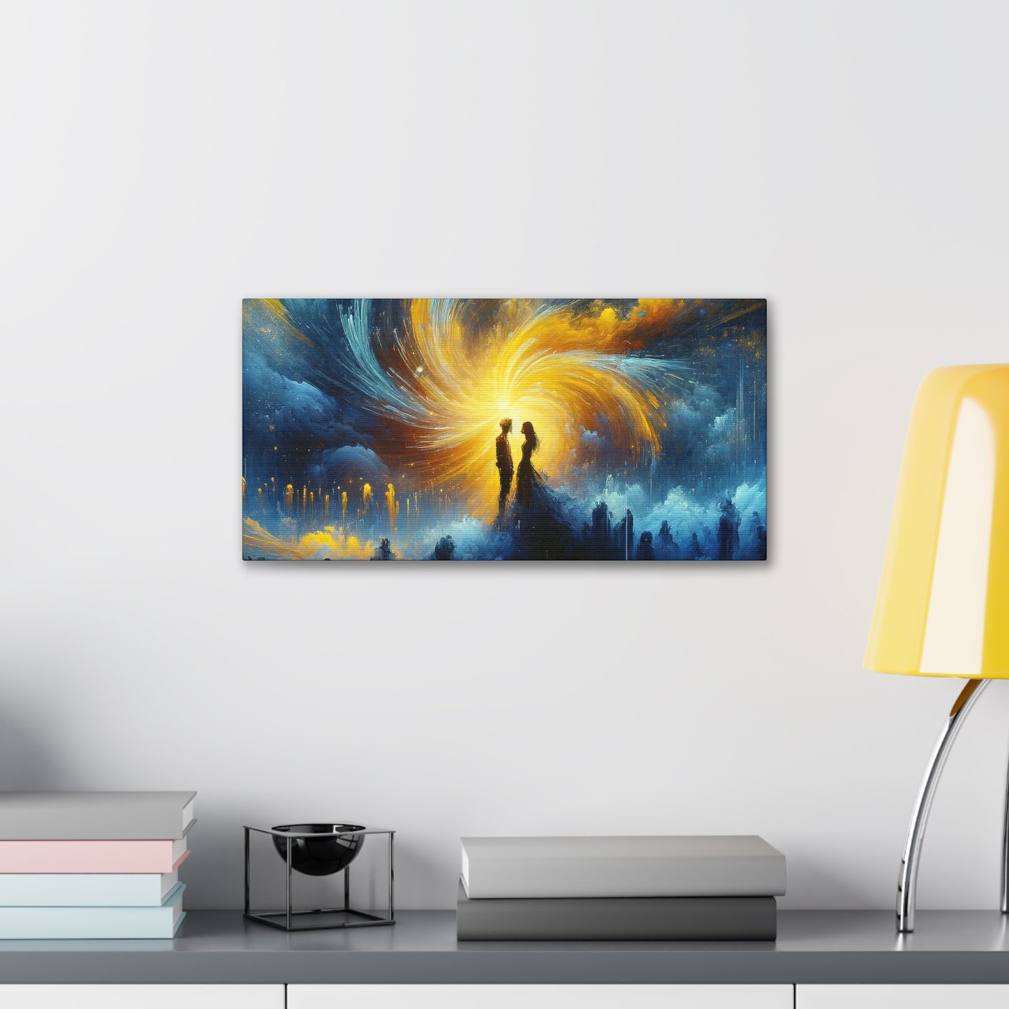 Blue And Yellow - Inspired Canvas Art by The Used