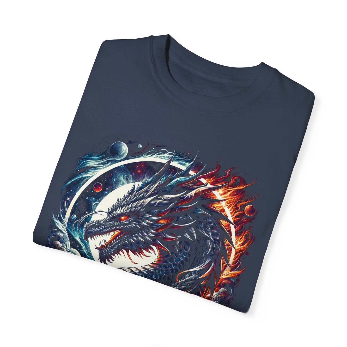 Interstellar Dragon T-Shirt - Durable Unisex Ring-Spun Cotton Tee