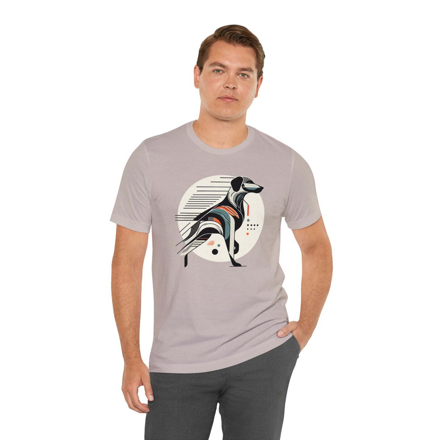 Geometric Dog Grace T-Shirt - Stylish Unisex Cotton Tee