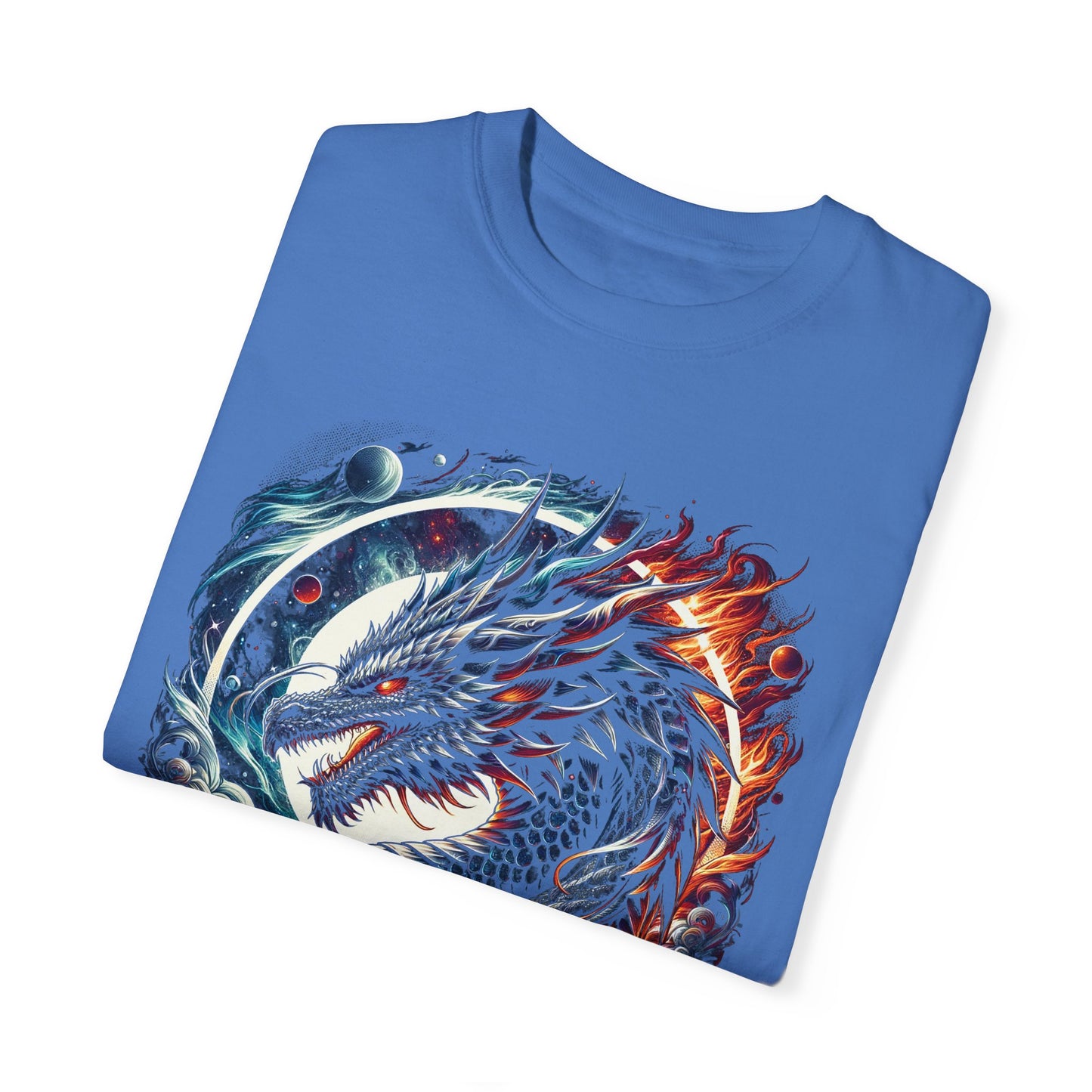 Interstellar Dragon T-Shirt - Durable Unisex Ring-Spun Cotton Tee