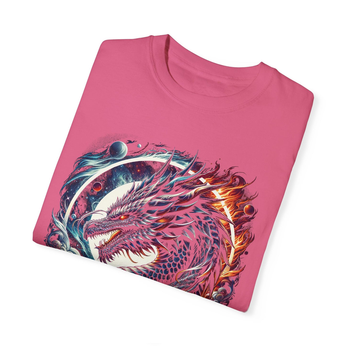 Interstellar Dragon T-Shirt - Durable Unisex Ring-Spun Cotton Tee