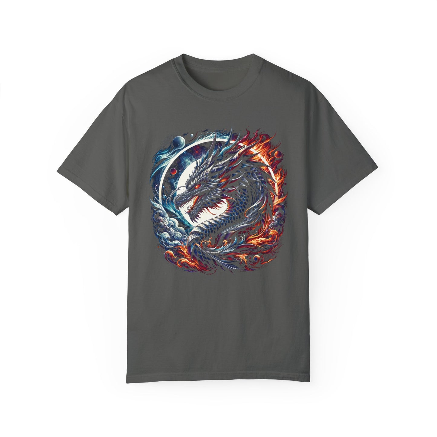 Interstellar Dragon T-Shirt - Durable Unisex Ring-Spun Cotton Tee