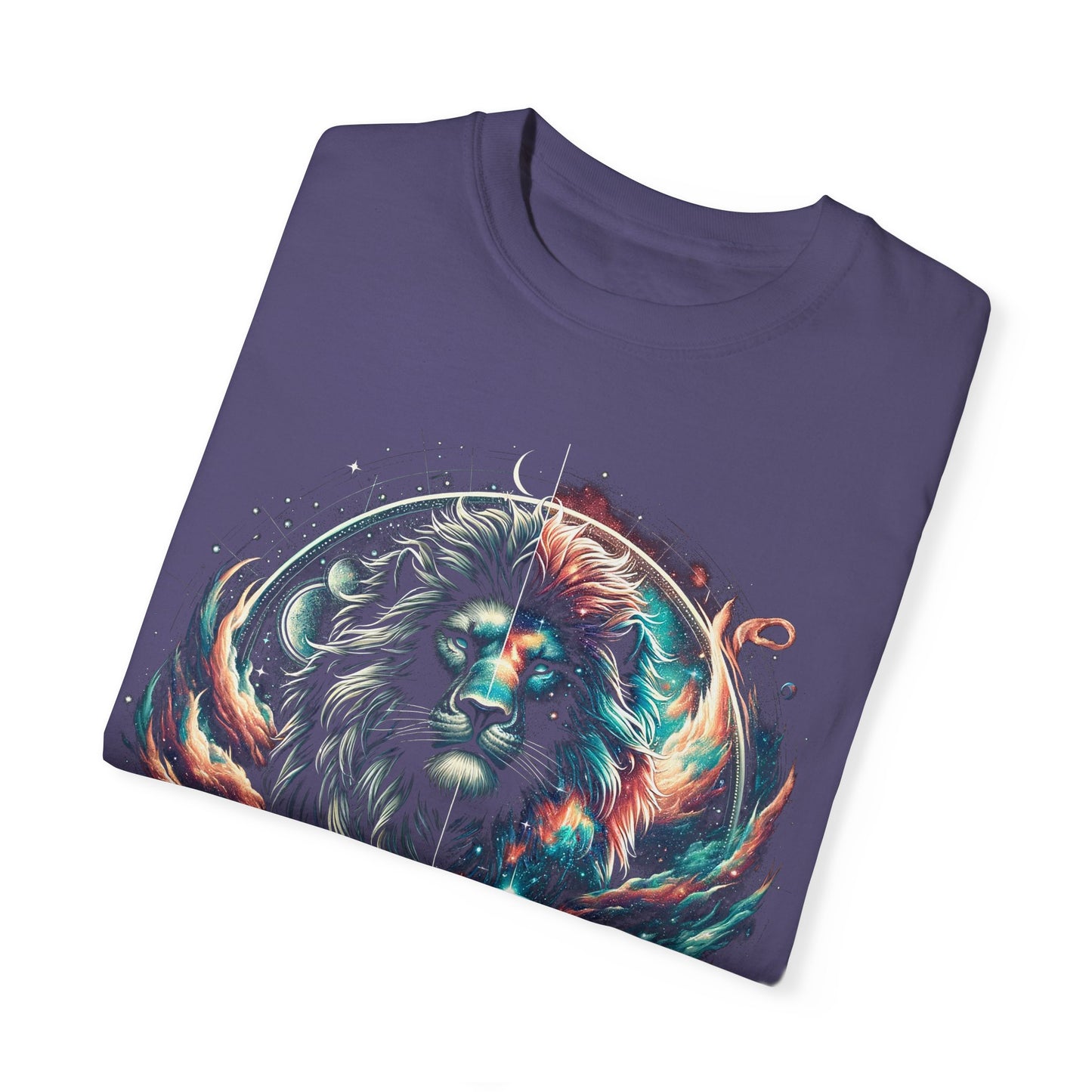 Galactic Balanced Lion T-Shirt - Unisex Soft Cotton Tee