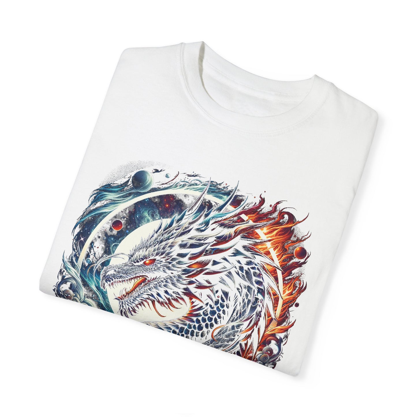 Interstellar Dragon T-Shirt - Durable Unisex Ring-Spun Cotton Tee