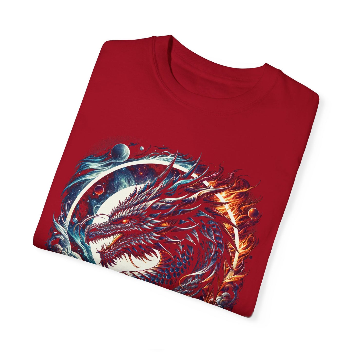 Interstellar Dragon T-Shirt - Durable Unisex Ring-Spun Cotton Tee