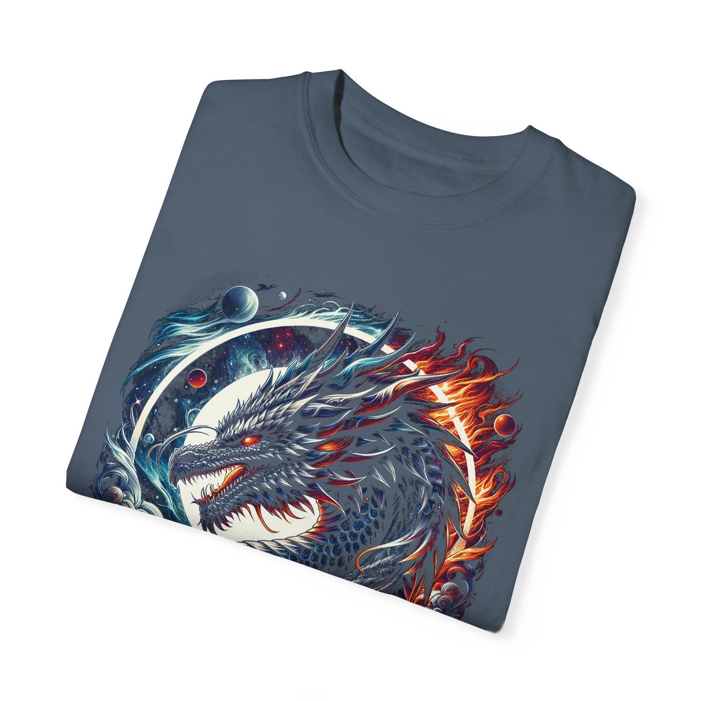 Interstellar Dragon T-Shirt - Durable Unisex Ring-Spun Cotton Tee