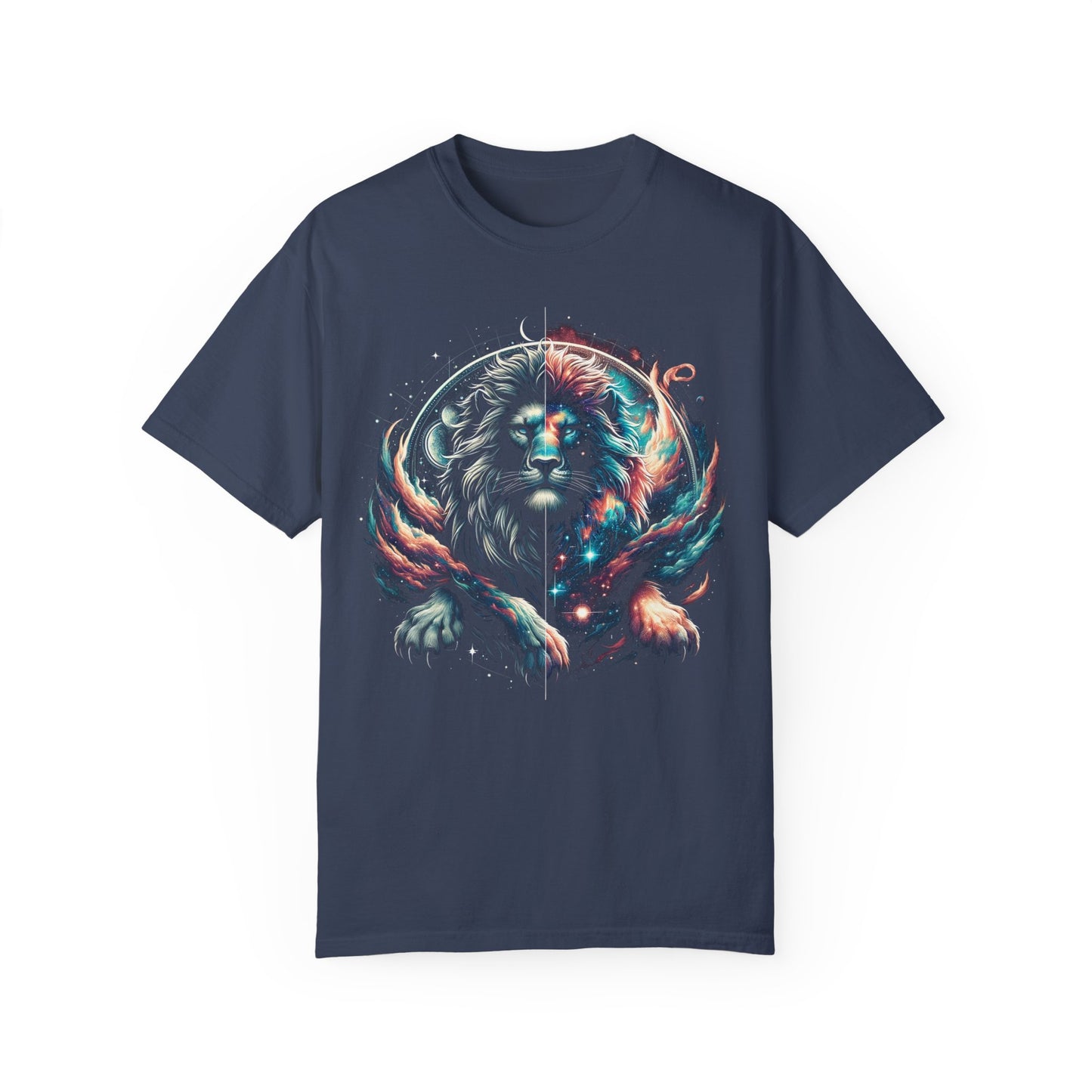 Galactic Balanced Lion T-Shirt - Unisex Soft Cotton Tee