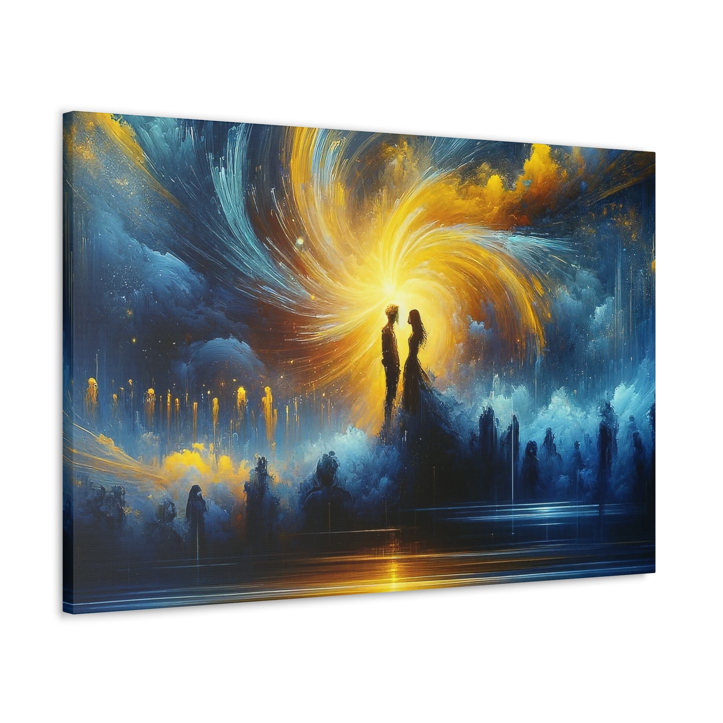 Blue And Yellow - Inspired Canvas Art by The Used