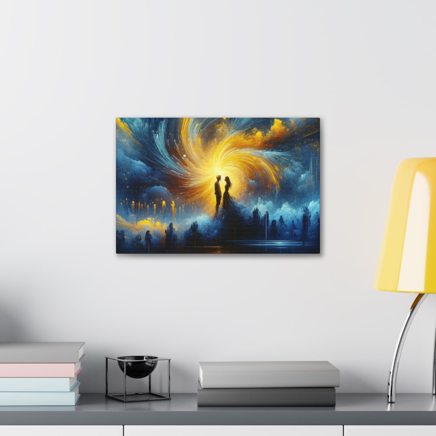 Blue And Yellow - Inspired Canvas Art by The Used