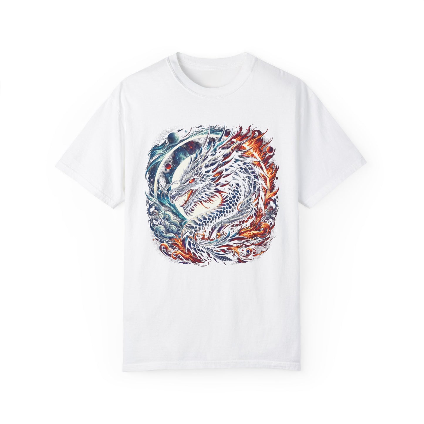 Interstellar Dragon T-Shirt - Durable Unisex Ring-Spun Cotton Tee
