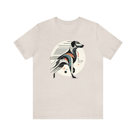 Geometric Dog Grace T-Shirt - Stylish Unisex Cotton Tee