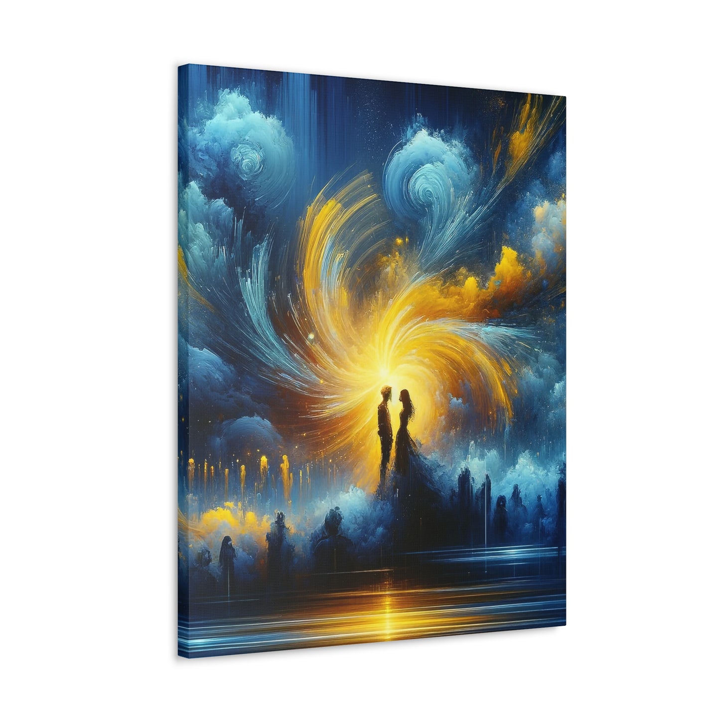 Blue And Yellow - Inspired Canvas Art by The Used