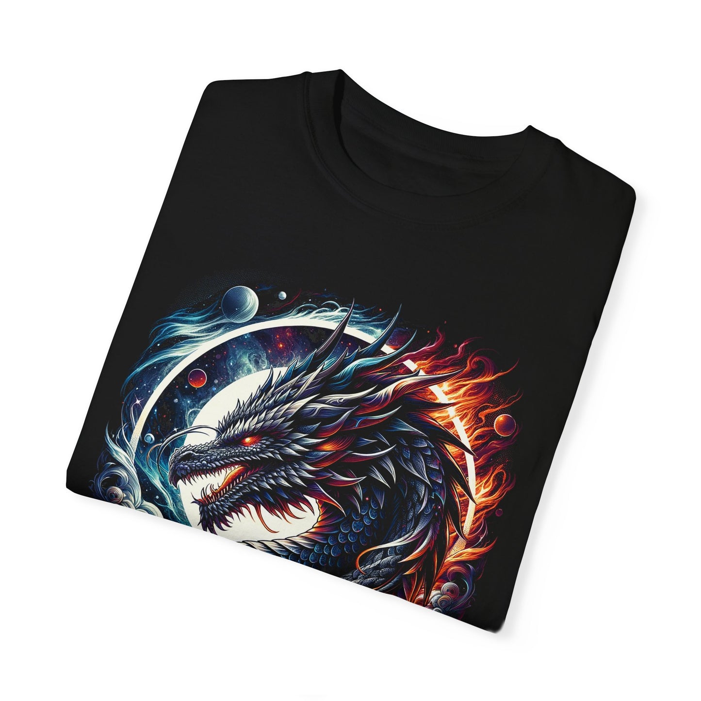 Interstellar Dragon T-Shirt - Durable Unisex Ring-Spun Cotton Tee