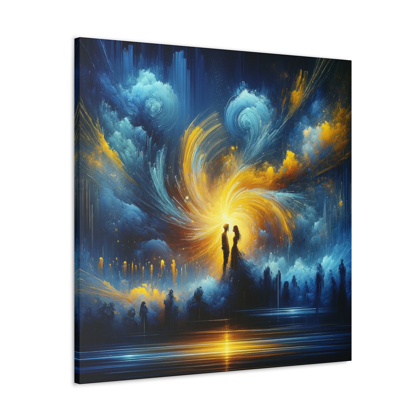 Blue And Yellow - Inspired Canvas Art by The Used