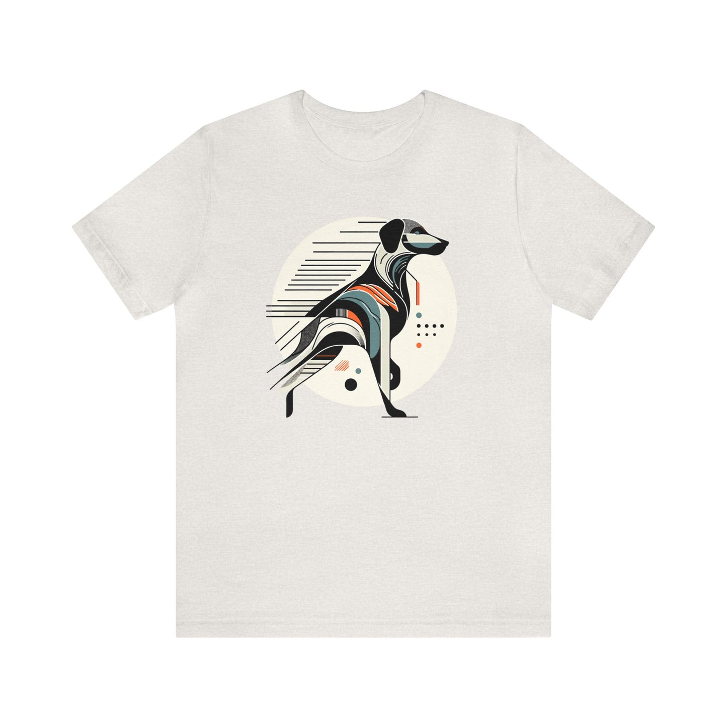 Geometric Dog Grace T-Shirt - Stylish Unisex Cotton Tee