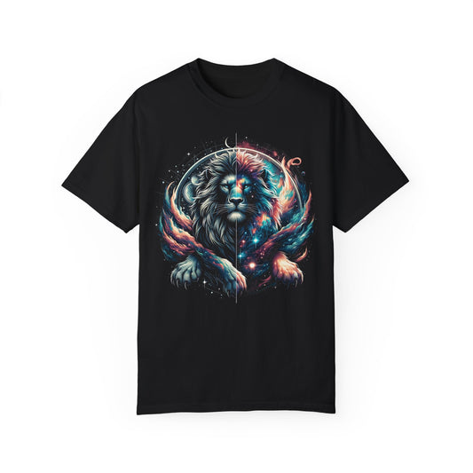 Galactic Balanced Lion T-Shirt - Unisex Soft Cotton Tee