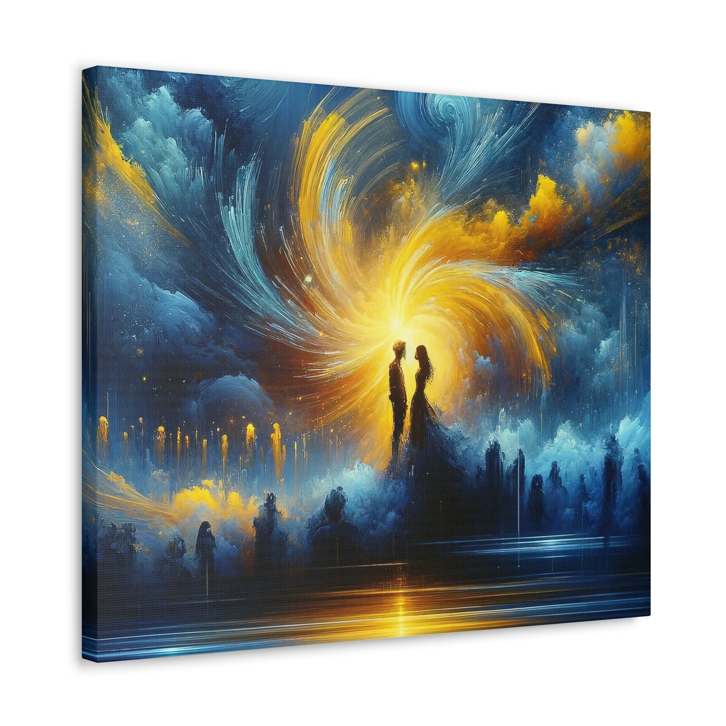 Blue And Yellow - Inspired Canvas Art by The Used