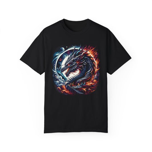 Interstellar Dragon T-Shirt - Durable Unisex Ring-Spun Cotton Tee