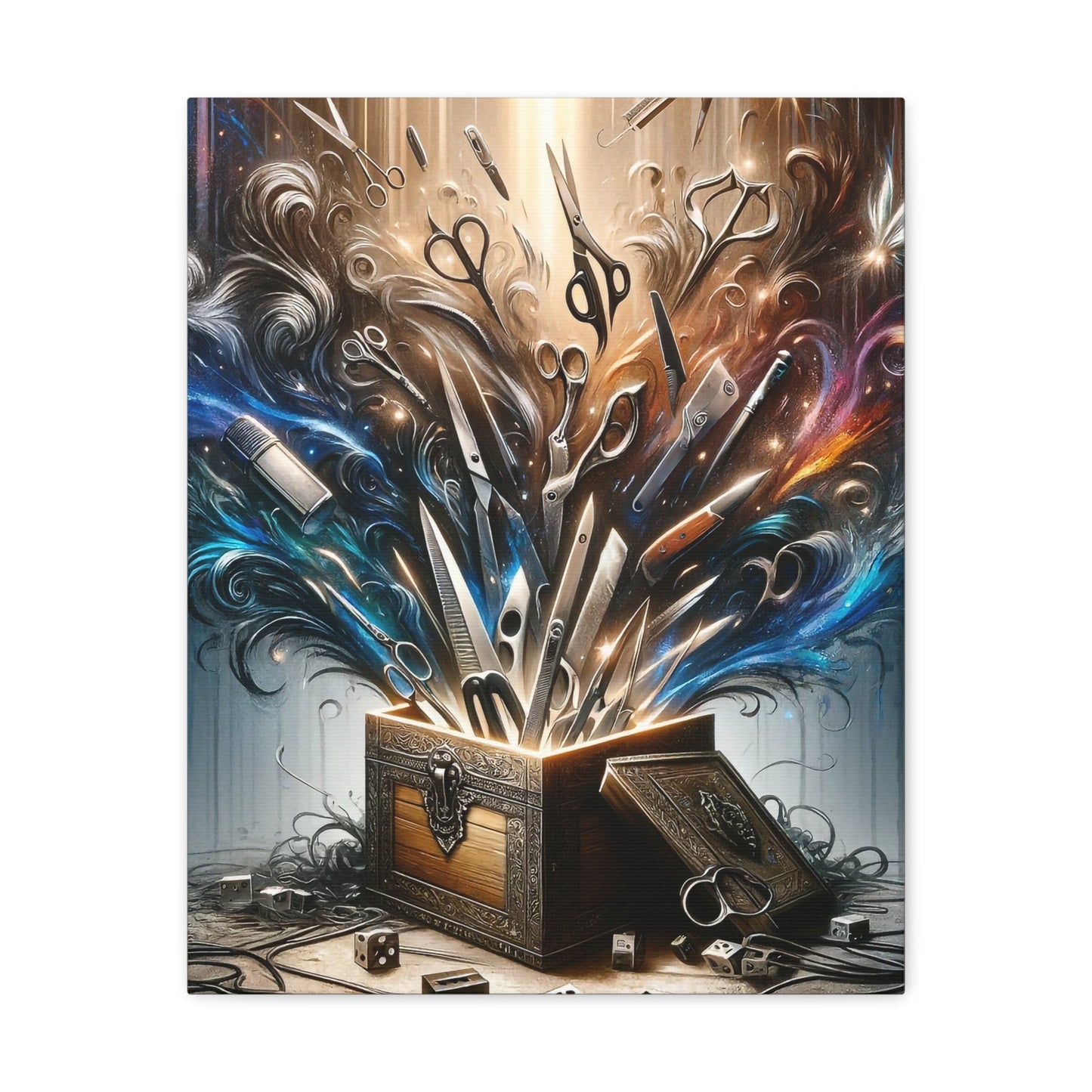 "A Box Full Of Sharp Objects" - Inspired Artwork on Premium Cotton Canvas - GG